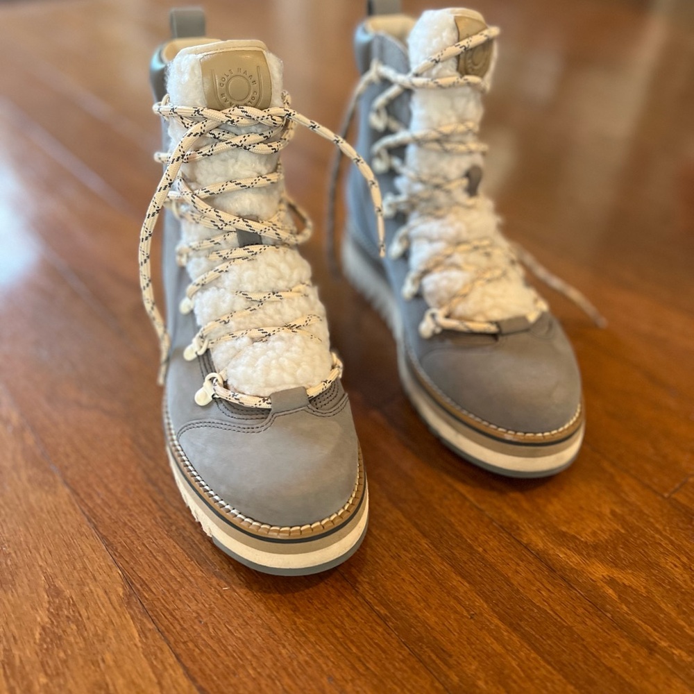 Cole Haan Gray Winter & Rain Boots